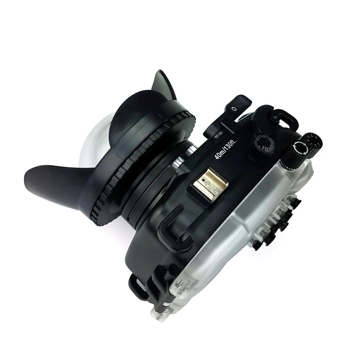 US $362.68 Seafrogs 40m130ft Underwater Camera Housing Case For Fujifilm X100F CameraMEIKON 67mm Fisheye Lens Round