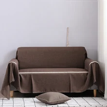 1 шт. однотонный чехол для дивана для гостиной Универсальный диван полотенце все включено пылезащитный чехол диване украшение дома диван Slipover