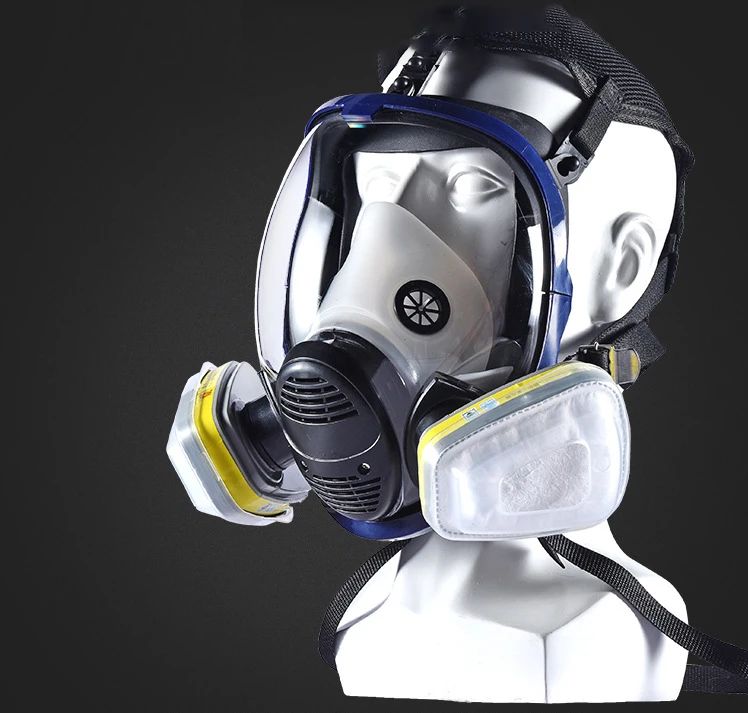 Брендовая противогаз полная лицевая маска от защиты от химического воздействия кислотная Краска Респиратор спрей Силиконовый Фильтр токсичный воздух Рабочая защитная маска промышленный