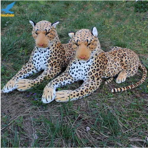 Fancytrader 43'' Giant Simulated Animal Leopard Plush Toy Large Simulation Panther House Decoration Great Gift for Kids 2 Models (10)