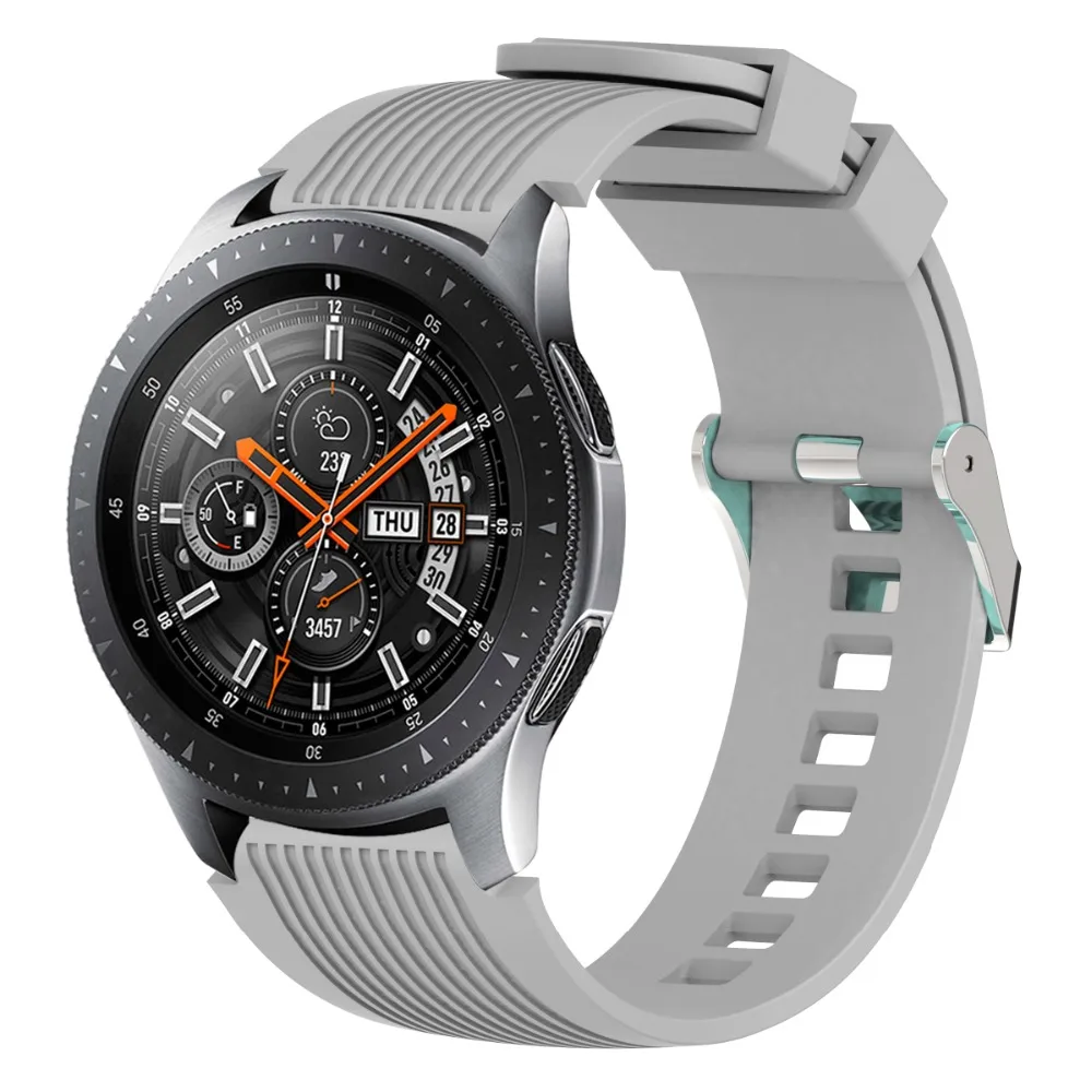 Силиконовый спортивный ремешок для Samsung Galaxy Watch 46 мм мягкий сменный Браслет Для