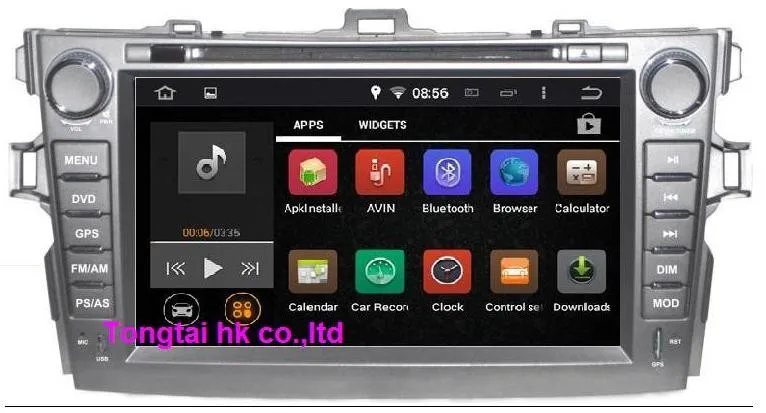 Sale 8" Android 7.1 for Toyota corolla 2006 2din car dvd radio player,gps navigation 2G,Wifi,BT,quad core,1024x600,Russian,English 4