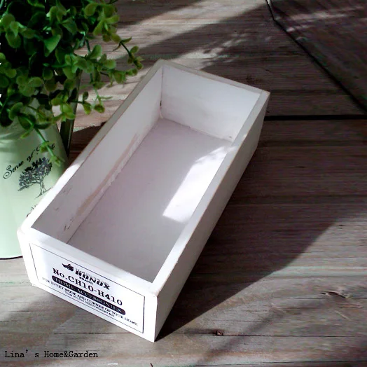 hand crafted solid fir rectangular mini vintage wood box (5)