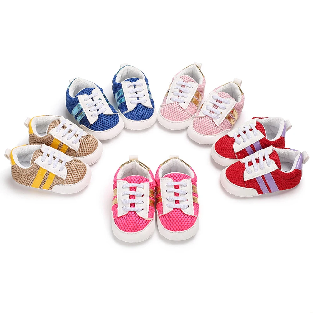 Новая детская обувь для новорожденных мальчиков и девочек мягкая подошва s детская обувь с мягкой подошвой кроссовки для детей, не умеющих ходить 0-18 м