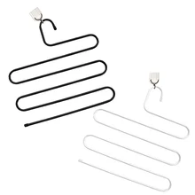 Creative S Shape Pants Hanger Multi-role Wearing Clothes Rack Multilayer Holder