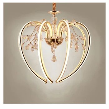 

Modern led gold hanging lights contemporary pendant lighting fixtures 155W foyer lighting for living room dining bedroom kitchen