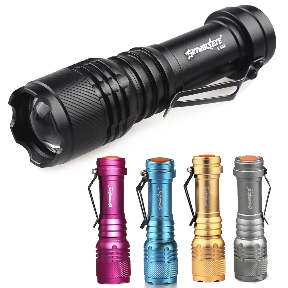 Mini Aluminum Alloy Strong Light LED Flashlight Outdoor Camping Hiking