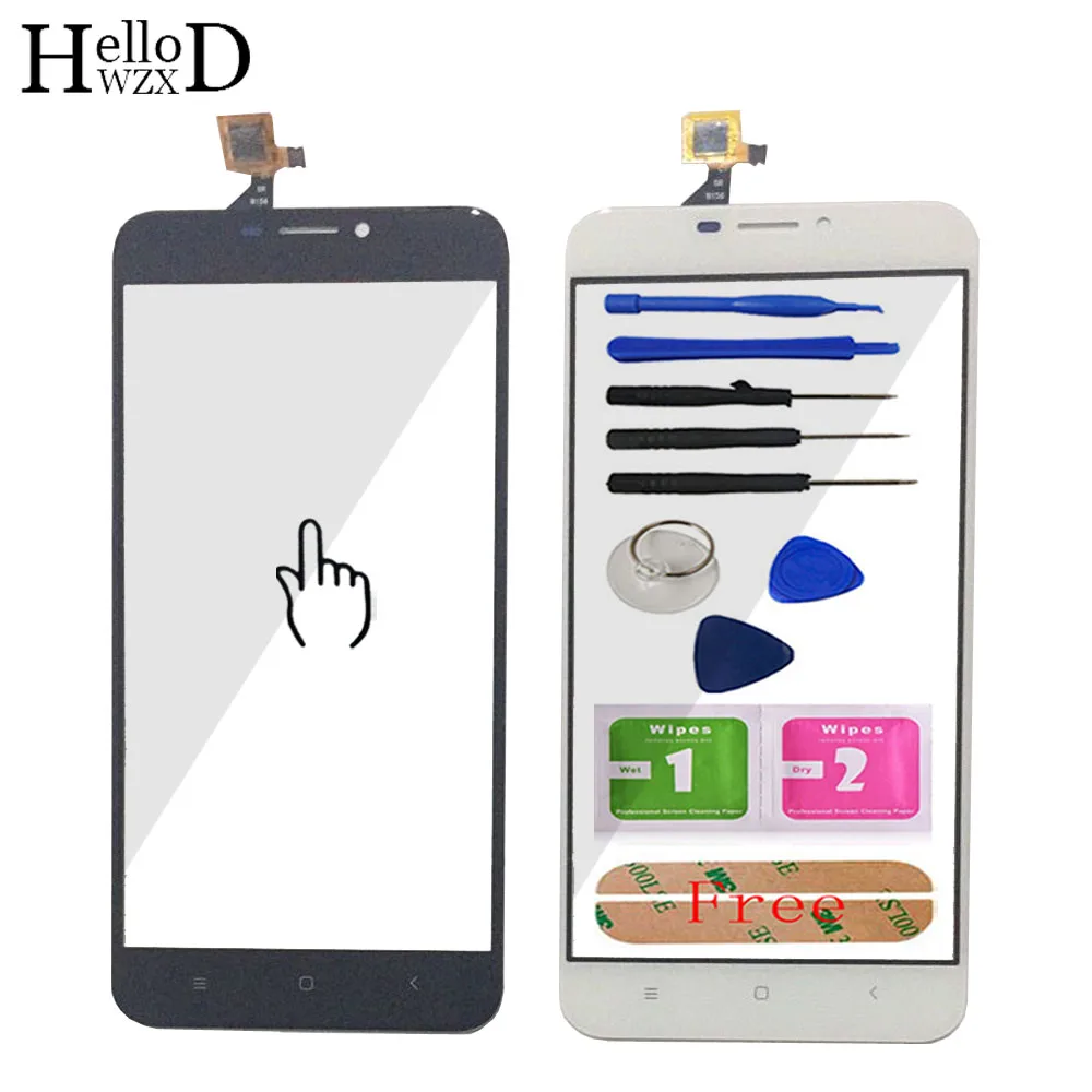 

HelloWZXD 5.5'' For Oukitel U20 Plus Touch Screen Glass Digitizer Panel Touchscreen Front Glass Lens Sensor Free Adhesive