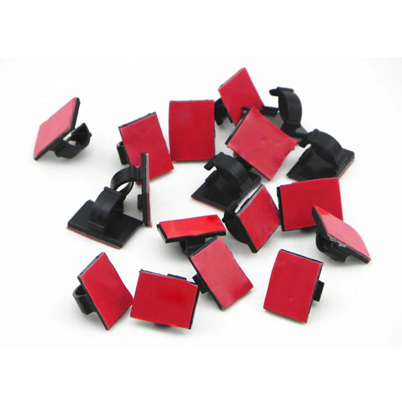 30pcs Self adhesive Car Auto Rectangle Wire Tie Cable Fastners Mount