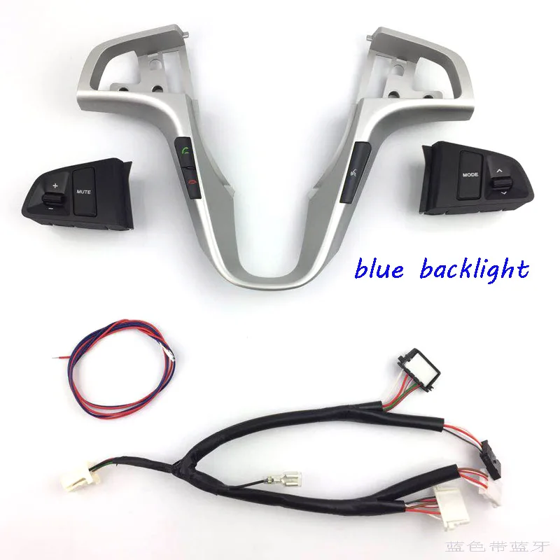 

Blue backlight With bluetooth For Hyundai VERNA SOLARIS Multi-function Steering Wheel Audio Control Buttons 1pc