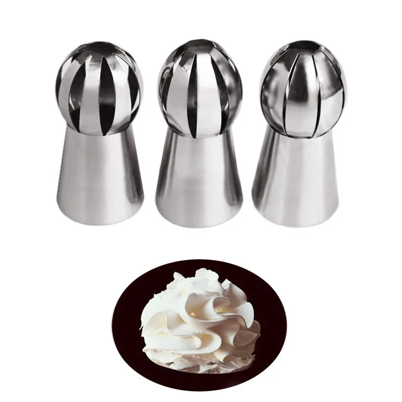 3Pcs/Set Russian Tulip Nozzle For Cake Cupcake Icing Piping Pastry