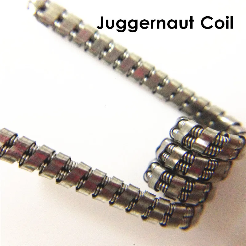 

10pcs/lot Taiji Clapton Twisted Juggernaut Coils Premade Wrap Wire Hero Alliance Staircase Staggered Heating Resistance Rda Coil