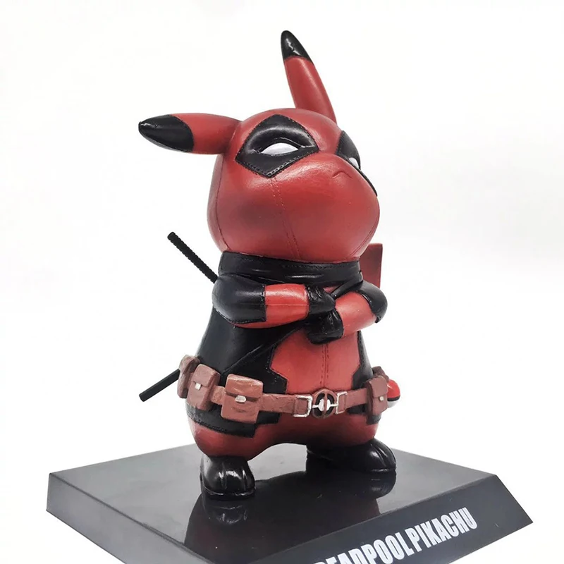 

Deadpool Pikachu Action Figure Gray Limited Ver. Deadpool Pikachu Doll PVC figure Toy Brinquedos Anime 15CM