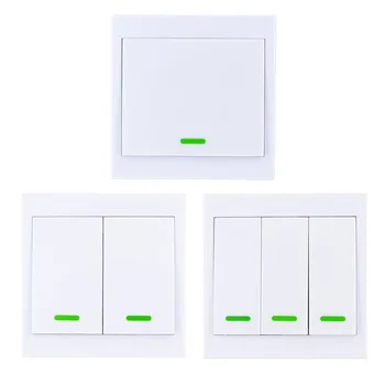 

Smart Home Wall Panel Remote Transmitter 1/2/3 Button Sticky RF TX Room Living Room Bedroom Wireless Remote 315mhz 433.92Mhz