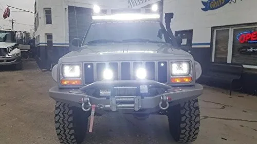 7x" 5x7" Квадратный светодиодный фара DRL Замена мотоциклетная фара для Jeep Cherokee GMC грузовик H6014 H6052