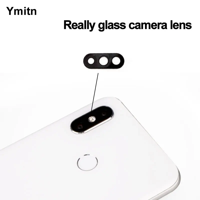 

2PCS Ymitn New Back Rear HD Camera Glass Lens Cover with Adhesive Replacement For Xiaomi 8 Mi8 Mi 8 M8