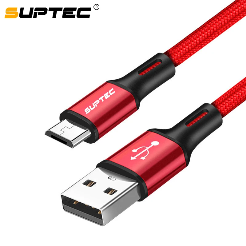 SUPTEC Micro USB кабель 2.4A Быстрая зарядка Microusb зарядное устройство шнур для samsung Galaxy S7 edge S6 Xiaomi Redmi кабели для мобильных телефонов