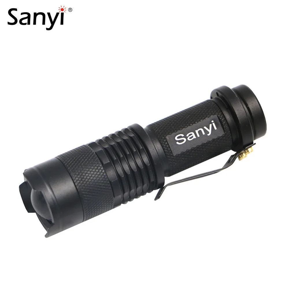

Mini LED Flashlight ZOOM 7W 2000LM Waterproof Lanterna LED 1 Mode Zoomable Torch AA 14500 battery Flashlight Linterna LED
