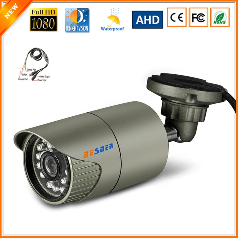 

BESDER 2.9'' SONY IMX323 3000TVL AHD Camera AHDH 1080P Full HD CCTV Surveillance Security Camera Outdoor IP67 OSD Button