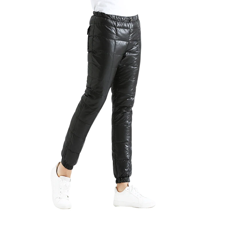 

2019 youth leisure warm ultralight cultivate one's morality thickening of tall waist down pants outside a man wear warm trousers