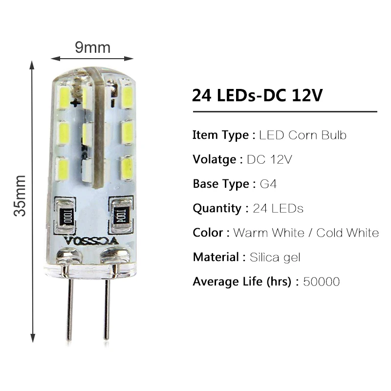 G4 Светодиодный светильник SMD 3014 DC 12V AC 110 v/220 V Bombillas, сменный галогенный светильник 10W 20 W, точечный светильник, люстра, Lamparas