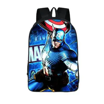 

Cartoon Schoolbag Captain America Backpack For Teenage Boys Children School Bags Children Bookbag Travel Backpacks Men Backpack