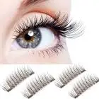 

OutTop 2018 Ultra-thin Magnetic Eye Lashes 3D Reusable False Magnet Eyelashes Extension Fiber Magnetic Eyelashes 07.04