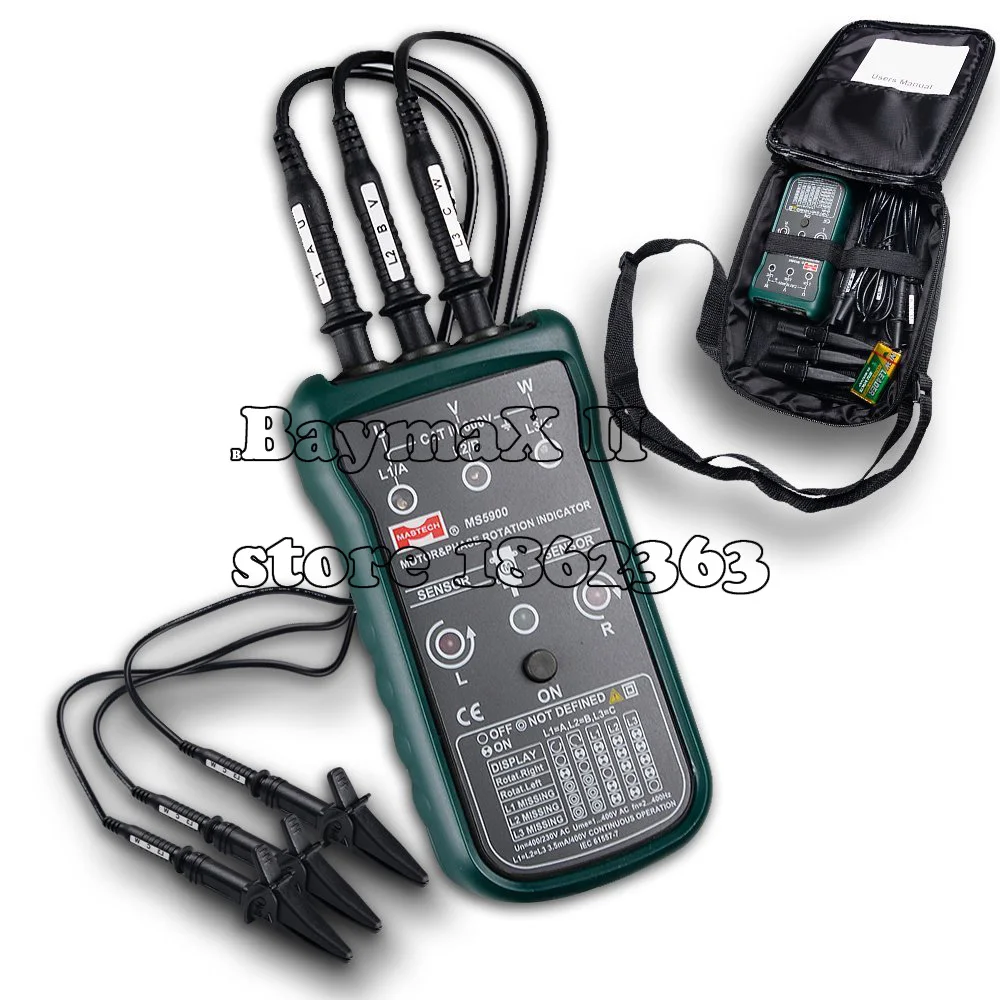 Трехфазный индикатор вращения переменного тока Mastech MS5900 120 400 В VC850 200 480 VC850A 600