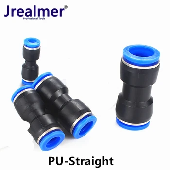 

Jrealmer PU 4mm-16mm Inner Straight Push In Pneumatic Fitting To Connect Air Compressor Parts
