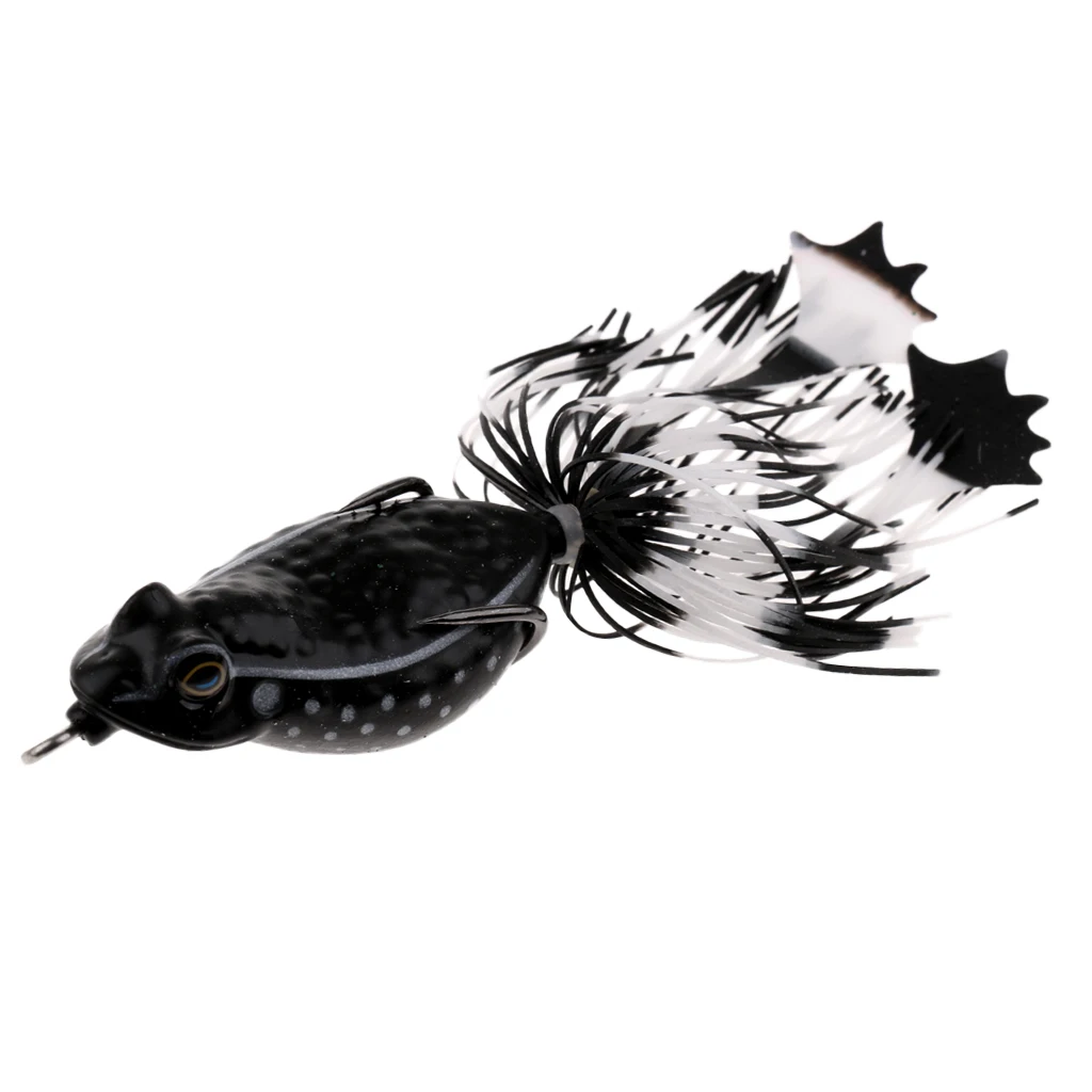 3D Frog Soft Fishing Lure Bait Floating Crankbaits Bass Pike Perch Catfish Snakehead Topwater Hollow Body Artificial Lures