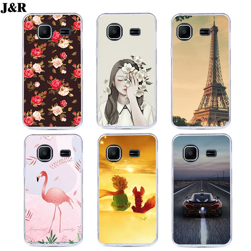 J&ampR Drawing Case For Samsung Galaxy J7 Max Silicone Cover Flower Plants J1 J4 Core Mini Prime Ace Duo Soft Cases |