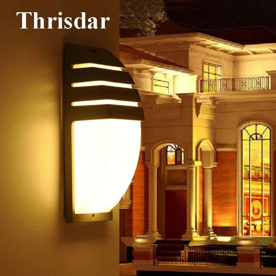 

Thrisdar 6W 20W Waterproof LED Wall lamp Outdoor Garden Villa Porch Wall Light Balcony Courtyard Hotel Villa Lighting Fixture