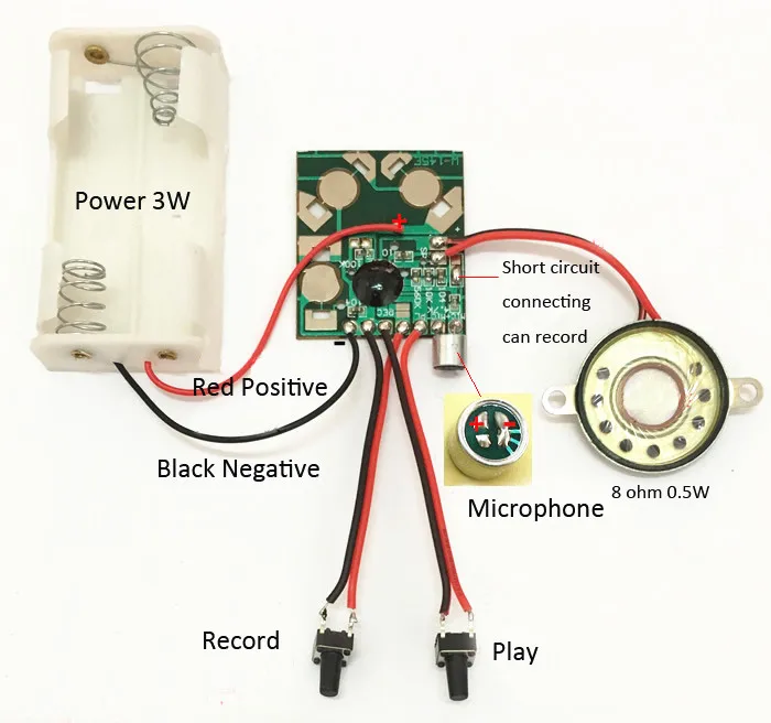 Микро Цифровая запись и воспроизведение голосовой IC чип звуковой модуль DIY наборы рекордер Запись Ручка разговор, Музыка поздравительные открытки подарки