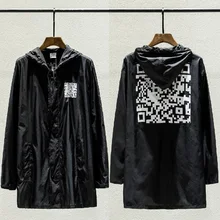 19SS Vetements Jacket Men Women Hip Hop Casual Coats Jackets QR Code Print Sunscreen Clothes Windbreaker Vetements Jacket