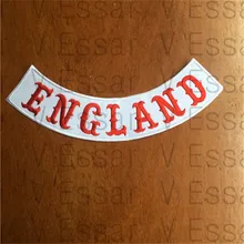 Англия на заказ снизу рокер вышивка нашивки для куртки 30X7 см