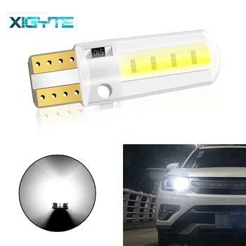 

T10 W5W White Red COB LED Silicagel Waterproof 194 147 501 Wedge Led Car Marker Light Reading Dome Lamp Auto Parking Bulb DC 12V