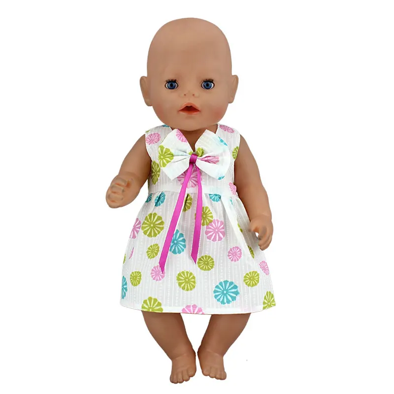 Кукла платье подходит для 43 см кукла 17 дюймов кукла-реборн для малышей Одежда и аксессуары