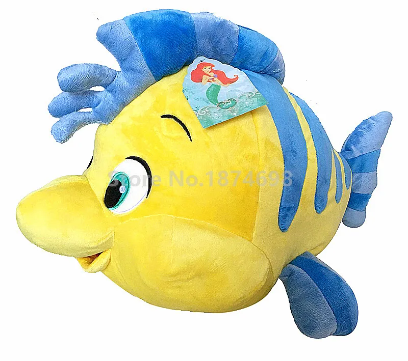 The Little Mermaid Flounder Fish Plush Toy Doll Large 50cm Princess