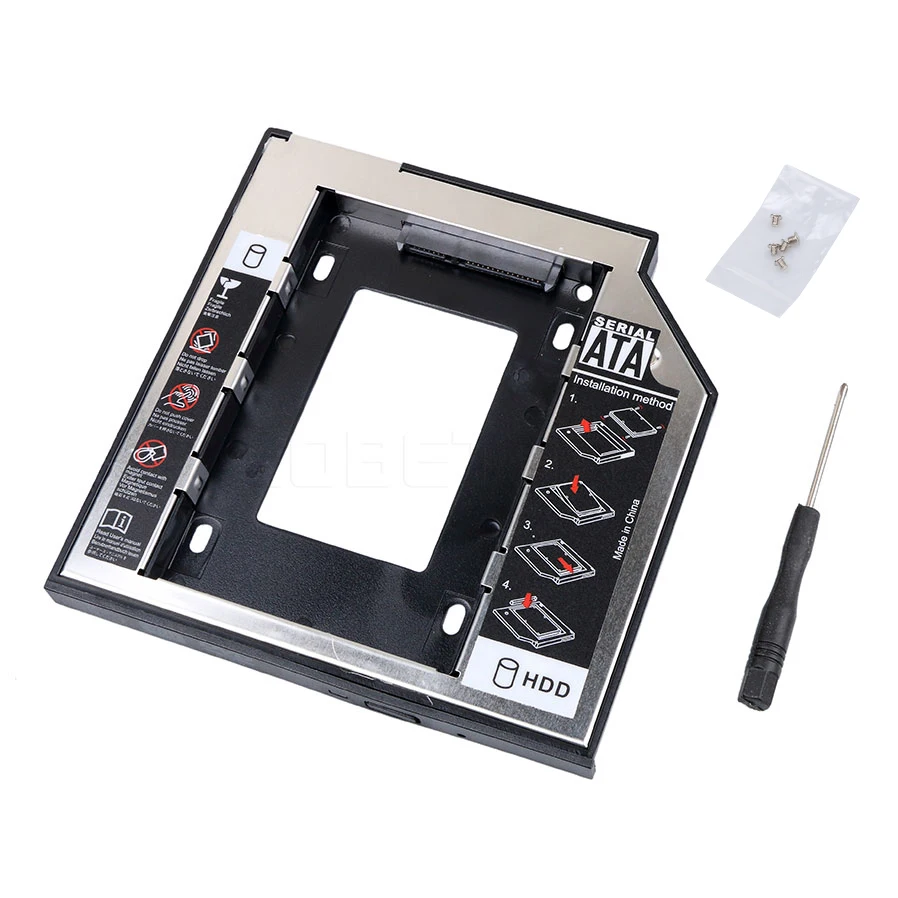 Kebidu Универсальный алюминиевый 2 5 й 9 мм Ssd Hd SATA жесткий диск HDD Caddy адаптер привода