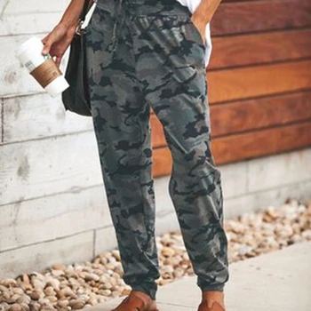 

Bigsweety Autumn Spring New Style Casual Pants Women Camouflage Printed Trousers Sexy Slim Drawstring Pants Ladies Sweatpants