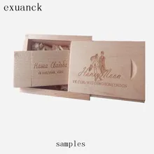 Exuanck лазерная гравировка Photograhy Maple Wood USB 2,0 Memory Stick Flash Drive 4GB 8GB 16GB 32GB 64GB(30 шт. бесплатный логотип