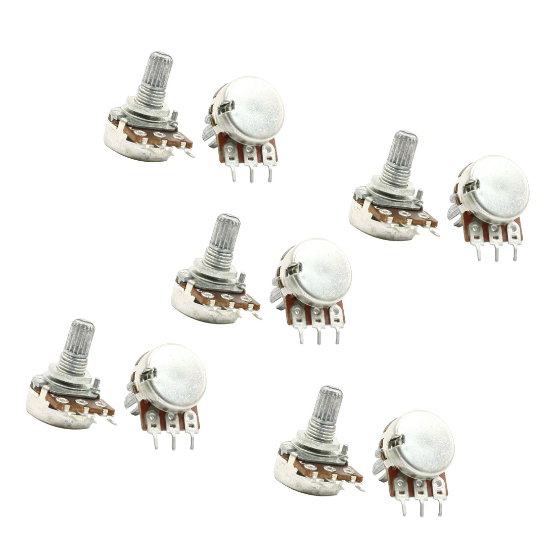 MYLB 10pcs 5K ohm 6 мм сплит вязанный вал одиночный линейный поворотный
