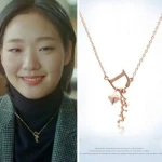 Ожерелье женское, Корея, бог один и блестящий гоблин, S925 серебро, розовое золото, ожерелье, модная Длинная подвеска, массивное ювелирное изделие