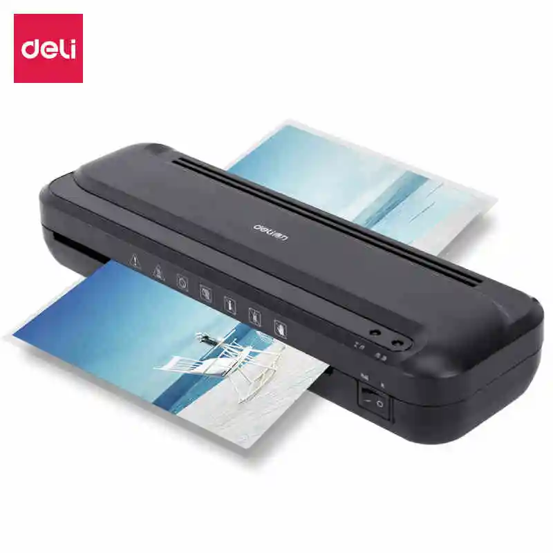 

Deli Machine Picture Laminator Photo Plastificadora A4 Cold and Hot Laminator Fast Speed Laminadora Home Film Laminating Machine