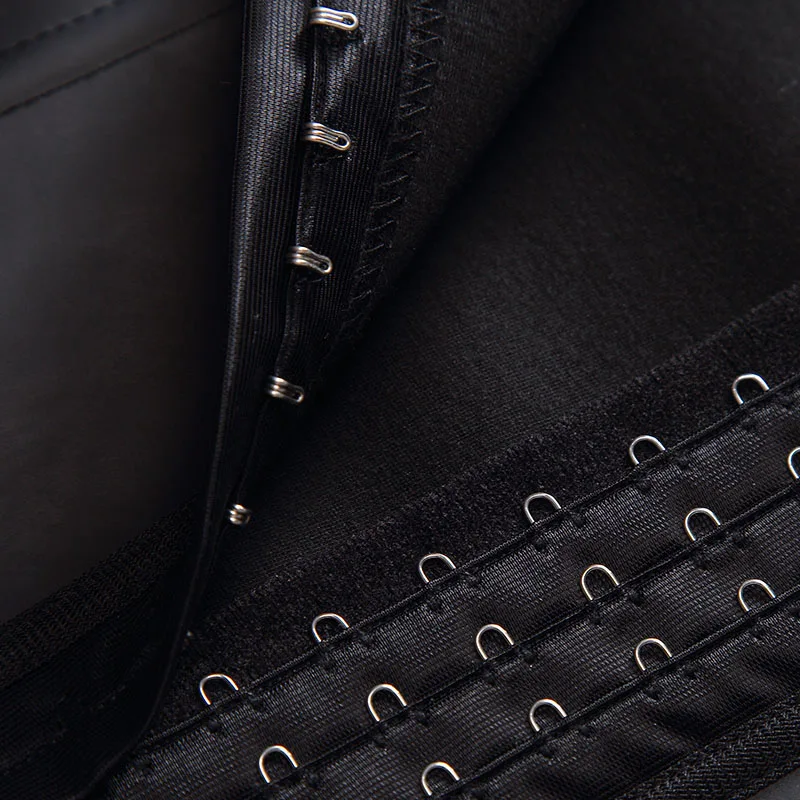 Steel Boned Zipper Shapewear Fajas Latex Waist Trainer Vest Hot Slimming Body Shaper Corset Waist Cincher Push Up Waist Shaper