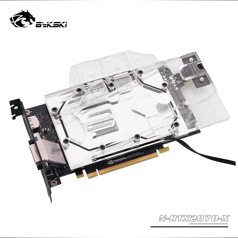 Bykski N RTX2070 X полноразмерный блок водяного охлаждения VGA LED Ligh для справки NVIDIA GeForce RTX