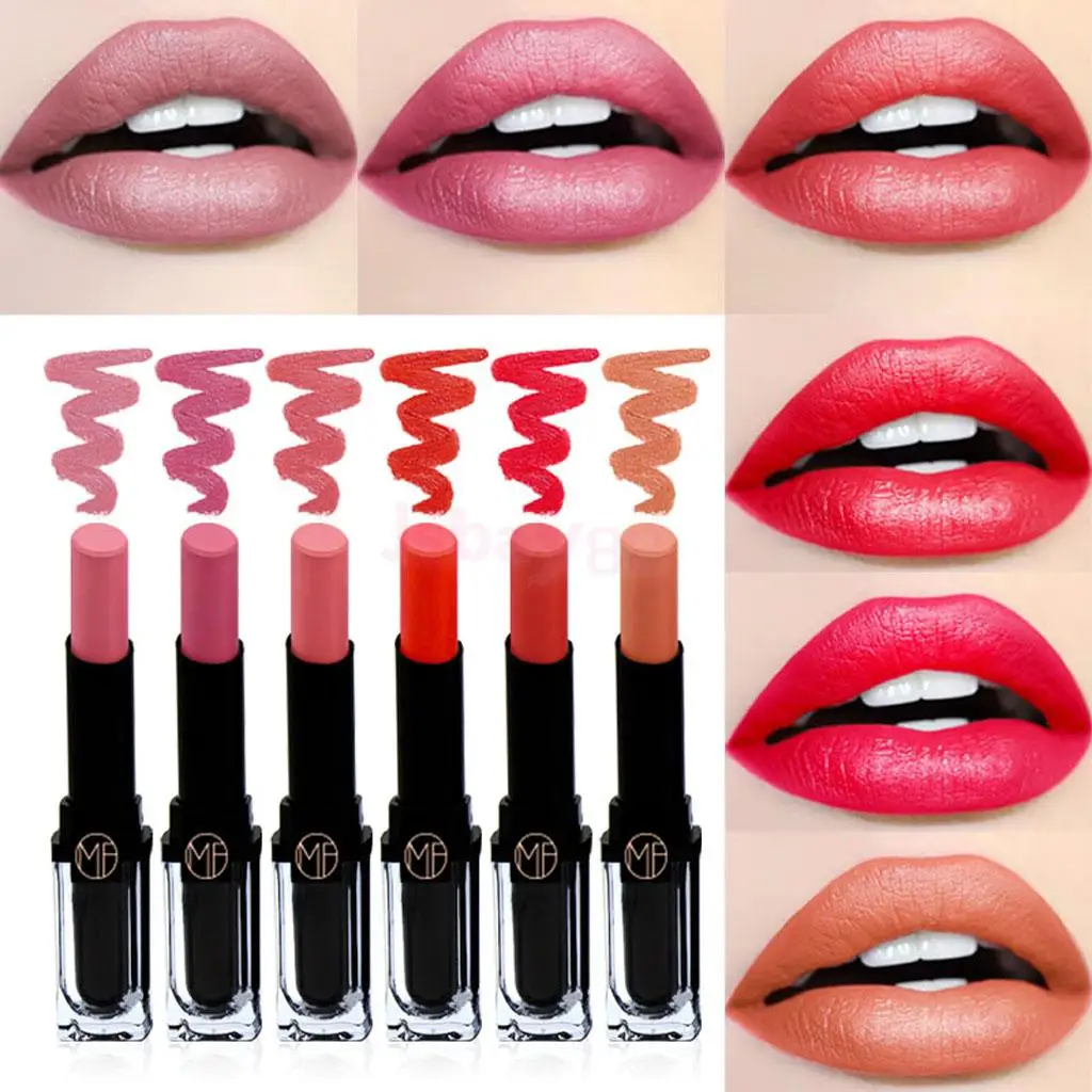 

Shimmer Velvet Lipstick Waterproof Lip Gloss Matte Pigments Makeup Lip Cosmetics