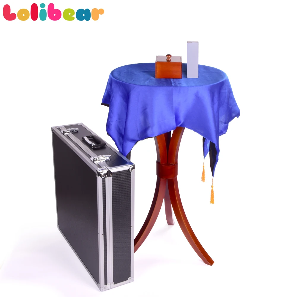 DeluxOvalTrinityFloatingTableWithAntiGravityBoxVaseMagic