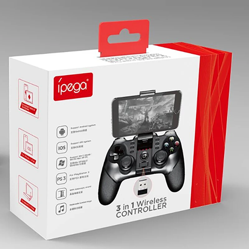 IPega 9076 беспроводной геймпад Bluetooth с 2 4G HIDEWAY ручка для PS3 Android/iOS/Windows игровой