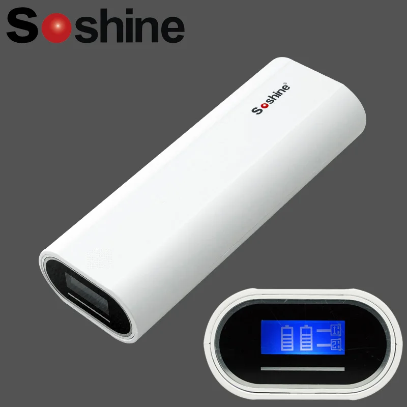 Soshine E4 2x18650 Power Bank/зарядное устройство для мобильных телефонов iPhone Samsung |